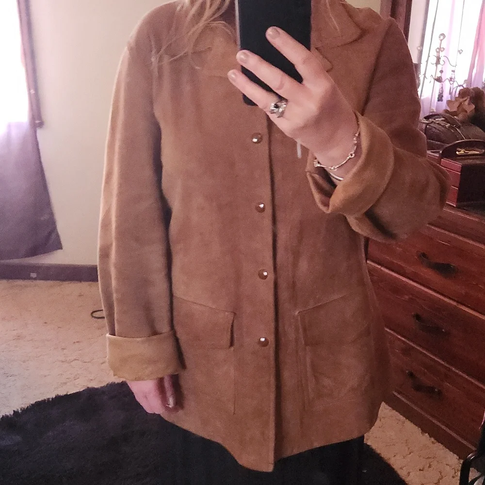 R M. WILLIAMS  LONG HORN vintage  heavy winter sheepskin jacket - Picture 11 of 12